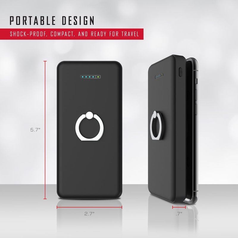 10K Plus, 3-In-1 10,000 mAh Portable Charger with High-Speed Wireless Charging