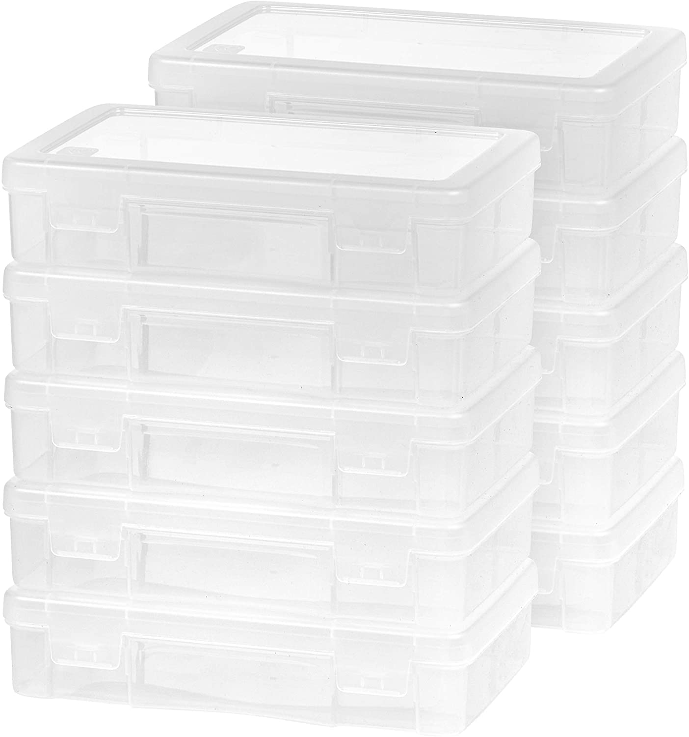 Modular Supply Case, PVC-Free ,Large,10 Pack, Clear
