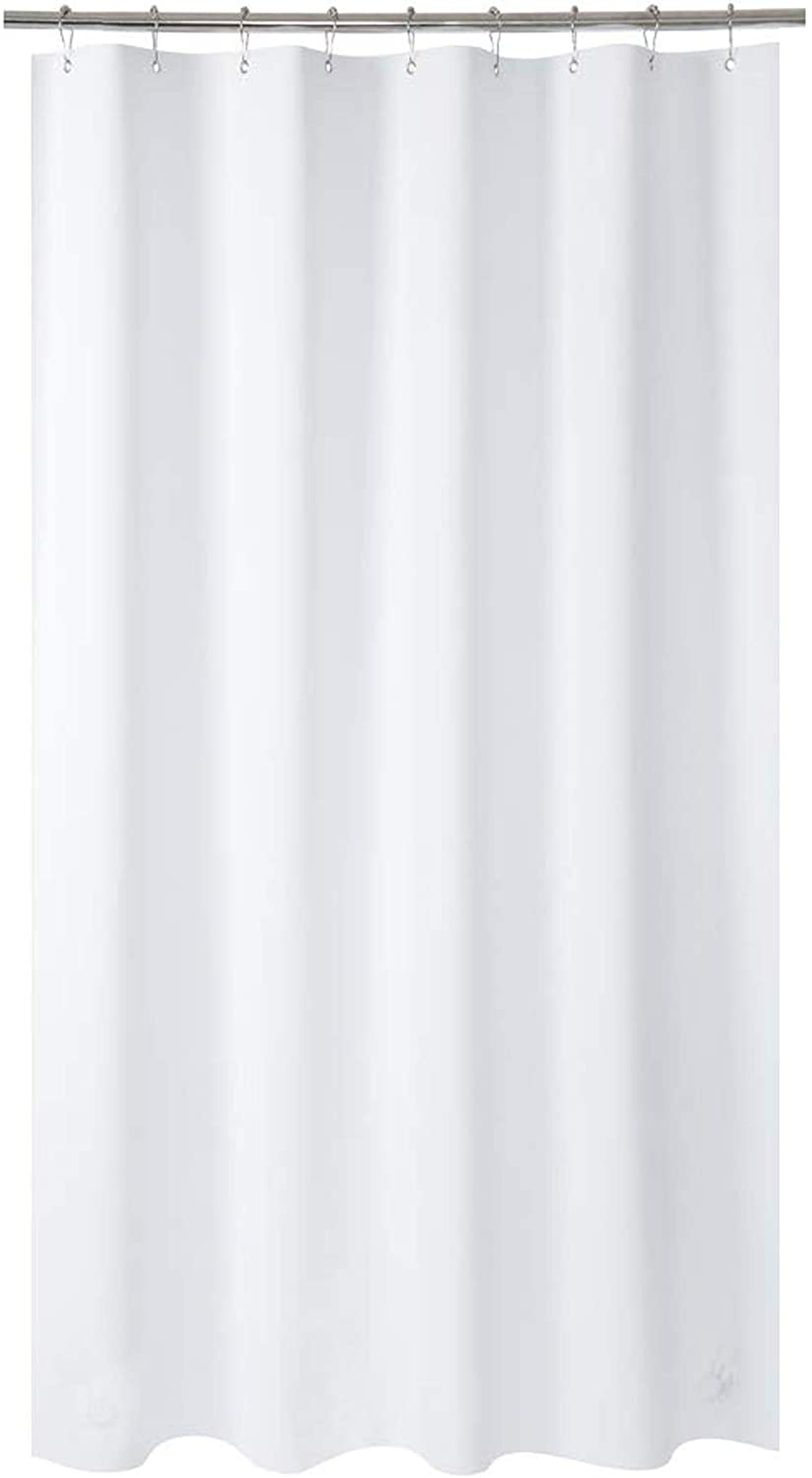AmazerBath Plastic Shower Curtain Liner, Thick Bathroom Shower Curtains with Heavy Duty Clear Stones and Grommet Holes