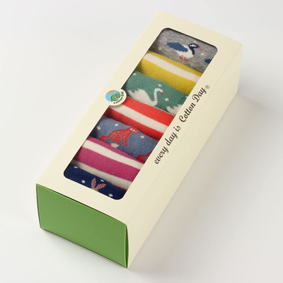 COTTON DAY 7 Days of the Week Toddler Little Big Kids Girls Cute Pattern Design Socks