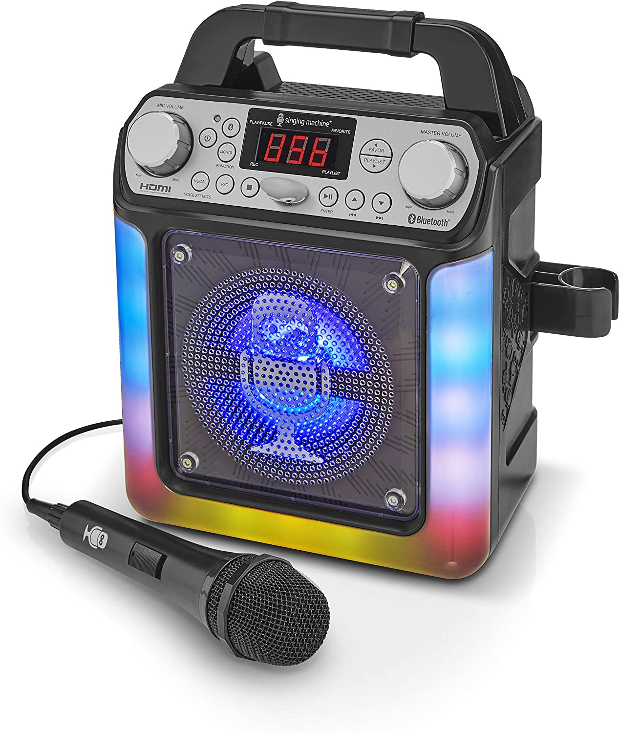 Singing Machine Karaoke System-Portable, Black (SML652BK)