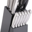 14-Piece High-Carbon Stainless Steel Cutlery Knife Block Set