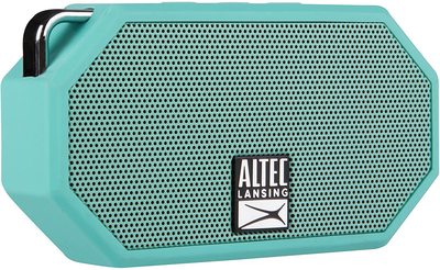 Altec Lansing Mini H2O - Wireless Bluetooth Waterproof Speaker, Floating, IP67, Portable, Strong Bass, Rich Stereo System, Microphone, 30 Ft Range, Lightweight, 6-Hour Battery, Mint (IMW257-MNT-GRP)