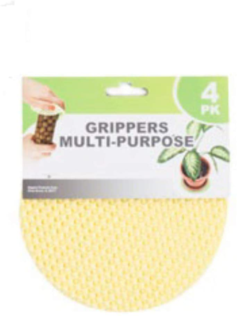 Regent Round Multi-Purpose Jar Gripper Pad Bottle Lid Opener, 4 Piece Set, Colors May Vary