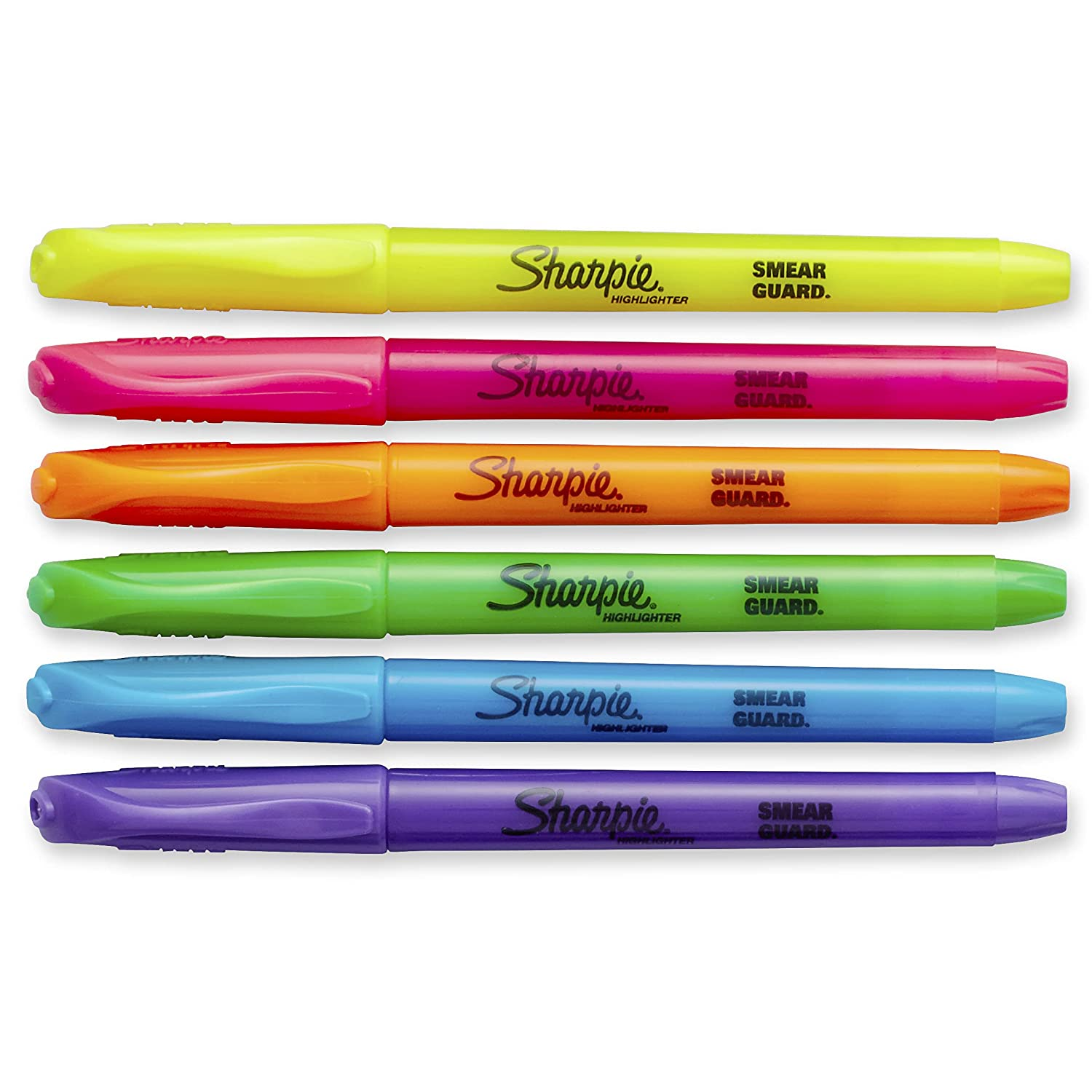 Sharpie 27145 Pocket Highlighters, Chisel Tip, Assorted Colors, 12-Count