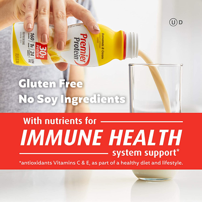 Premier Protein Shake 30g Protein, 1g Sugar, 24 Vitamins & Minerals, Nutrients to Support Immune Health, 12 Pack, 138.0 Fl Oz
