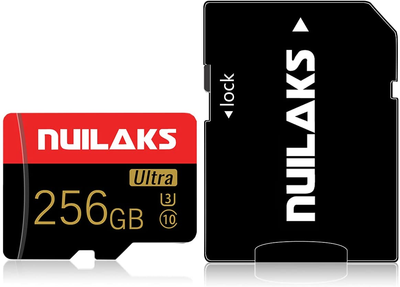 256GB Micro SD Card High Speed C10 with SD Adapter Memory Card for Smartphones and Other Compatible Devices