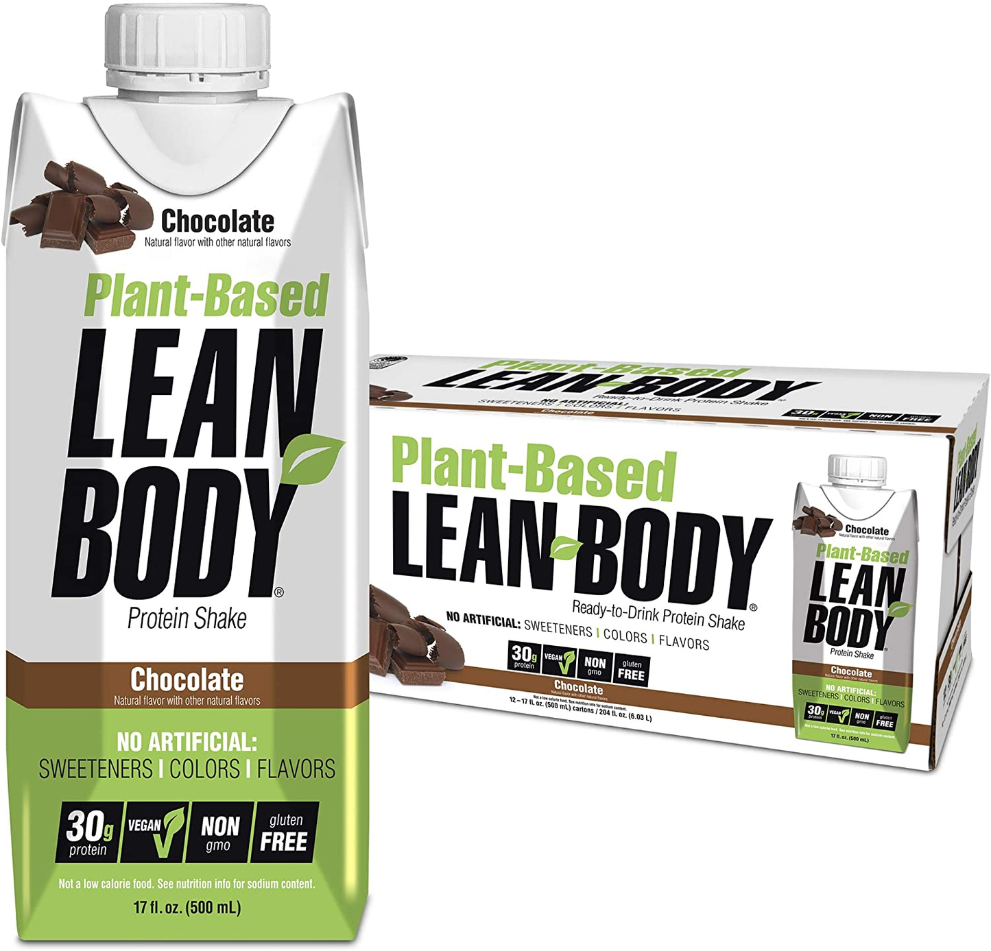 Lean Body Ready-To-Drink Cookies and Cream Protein Shake, 40G Protein, Whey Blend , 0 Sugar, Gluten Free, 22 Vitamins & Minerals, (Recyclable Carton & Lid - Pack of 12) LABRADA , 17 Fl Oz (Pack of 12)