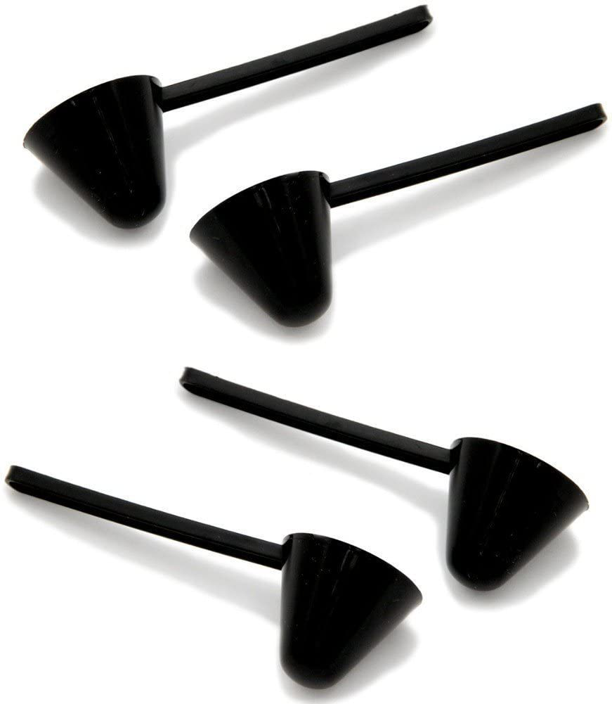 Chef Craft Classic Plastic Coffee Scoop, 1 ounce 2 piece set, Black