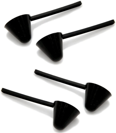 Chef Craft Classic Plastic Coffee Scoop, 1 ounce 2 piece set, Black