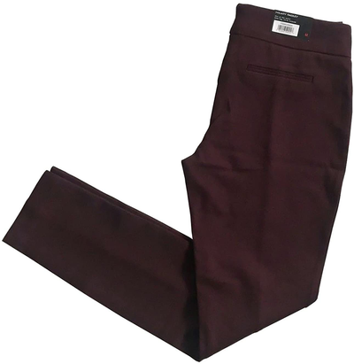 Hilary Radley Women's Narrow Leg Stretch Pull-on Slim Fit Ponte Pant