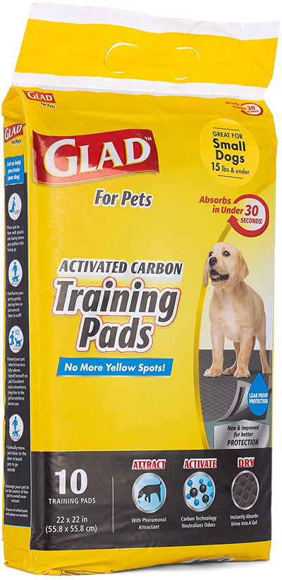 Glad for Pets Black Charcoal Puppy Pads-New & Improved Puppy Potty Training Pads That ABSORB & NEUTRALIZE Urine Instantly