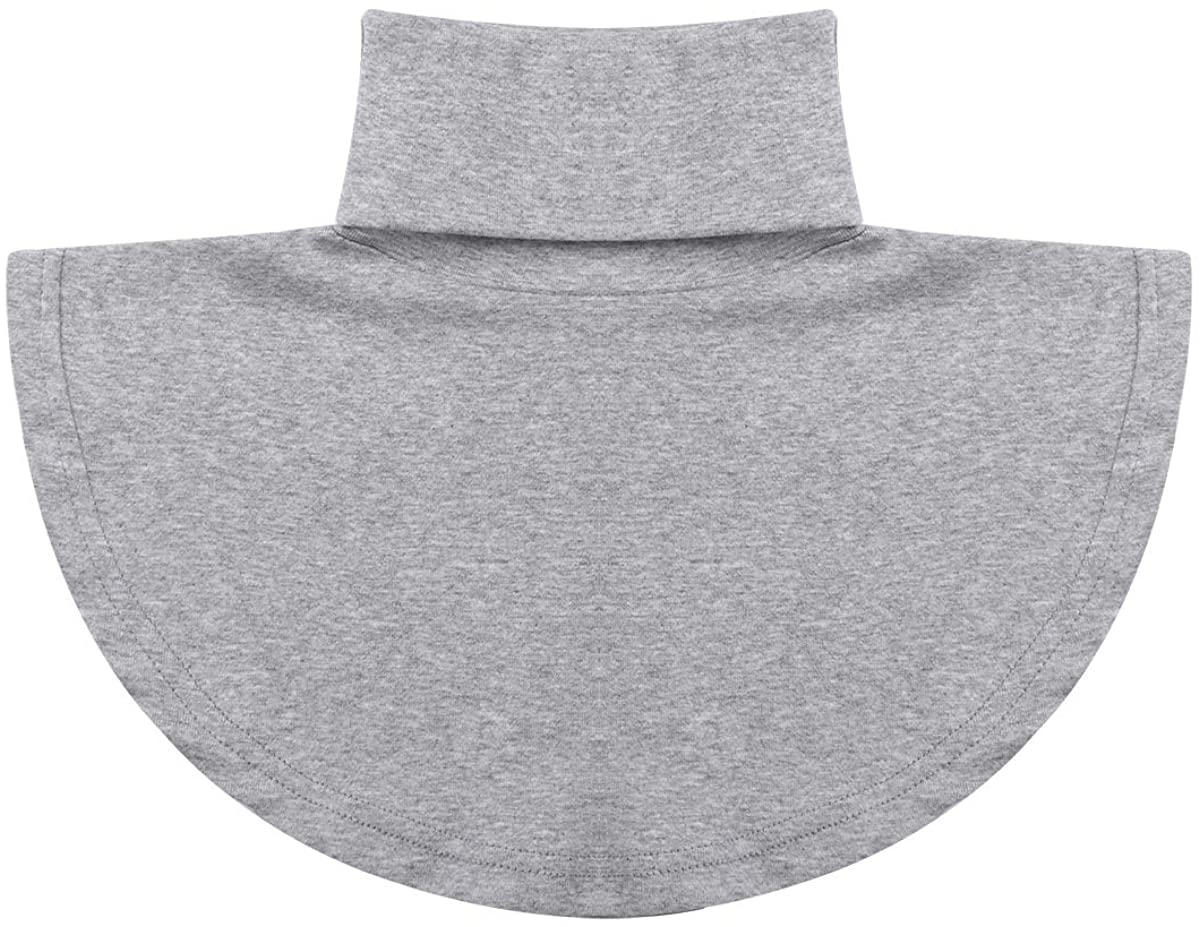 YOOJIA Womens Fake Collar Faux Turtleneck Neck Dickey Detachable Mock Half Top Blouse Collar Cotton Neck Warm Cover