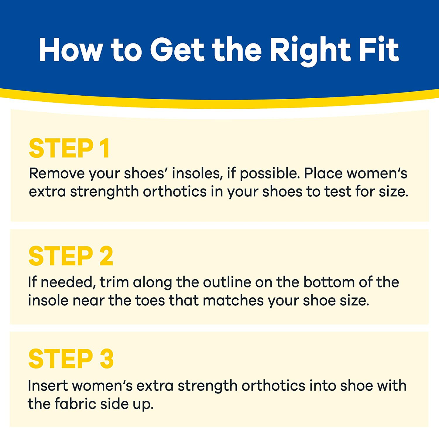 Dr. Scholl's Insoles for Women or Men Extra Support Pain Relief Orthotics Shoe Inserts
