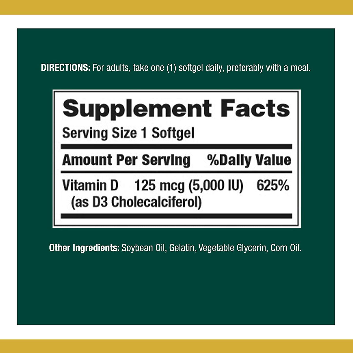 Vitamin D by Nature’s Bounty for immune support. Vitamin D provides immune support and promotes healthy bones. 5000IU