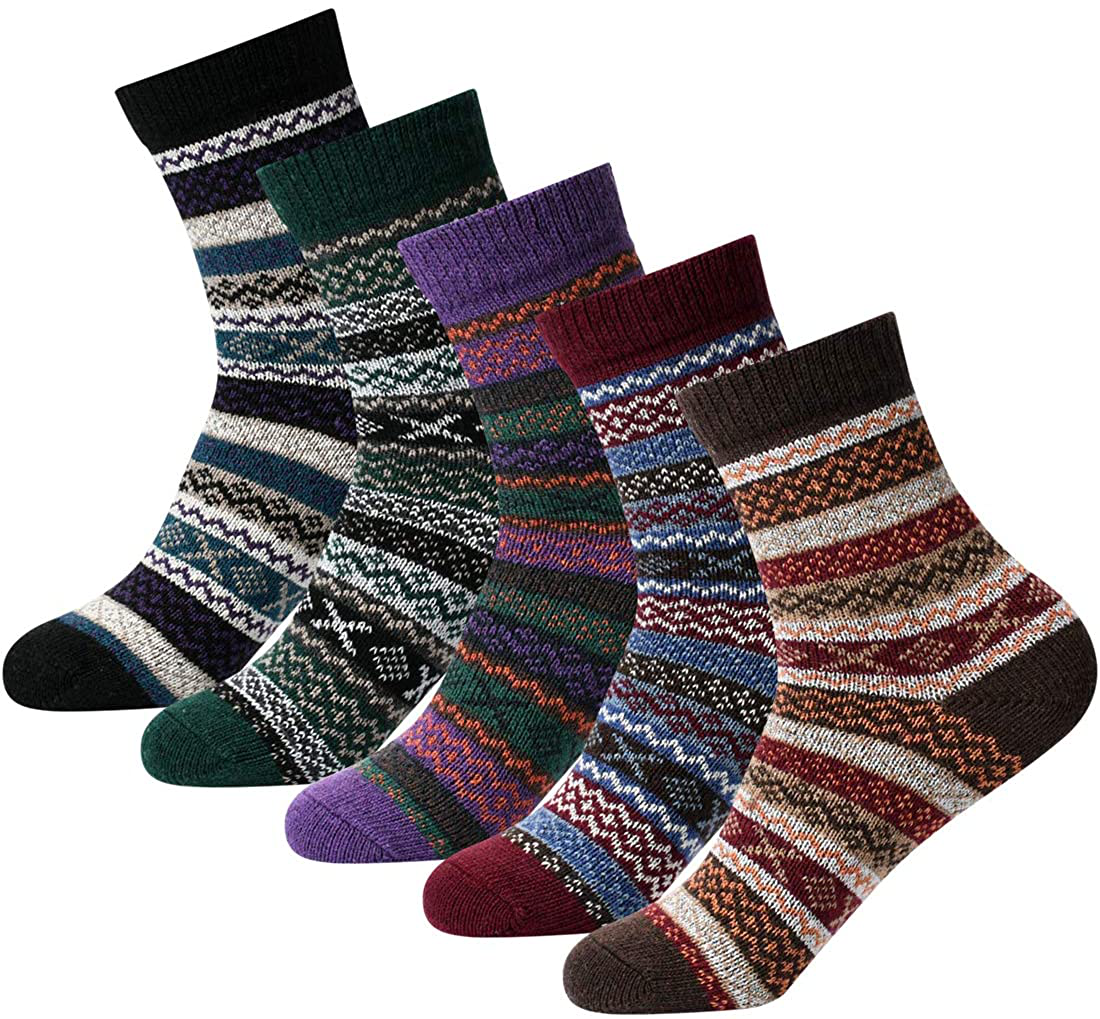 Women Socks Winter Women Socks Warm Thick Soft Wool Socks Christmas Gift Socks for Women Cozy Crew Socks