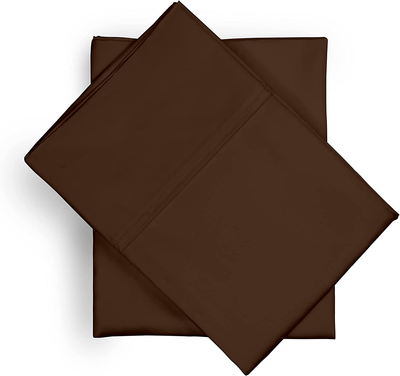 Luxury 1000 Thread Count 100% Egyptian Cotton 2 Pc Standard Pillow Case Set, Sateen Weave, Single Ply Yarns, Luxury Hotel Collection, 4" Hem Stitched