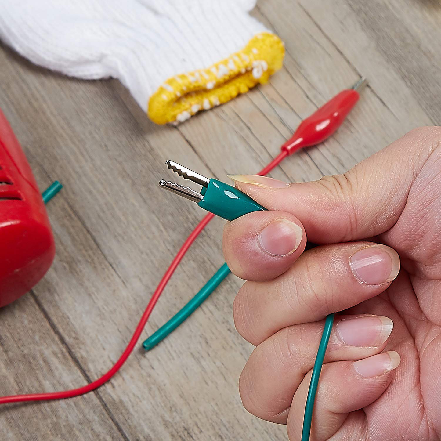 WGGE WG-026 10 Pieces and 5 Colors Test Lead Set & Alligator Clips,20.5 inches (3 Pack)