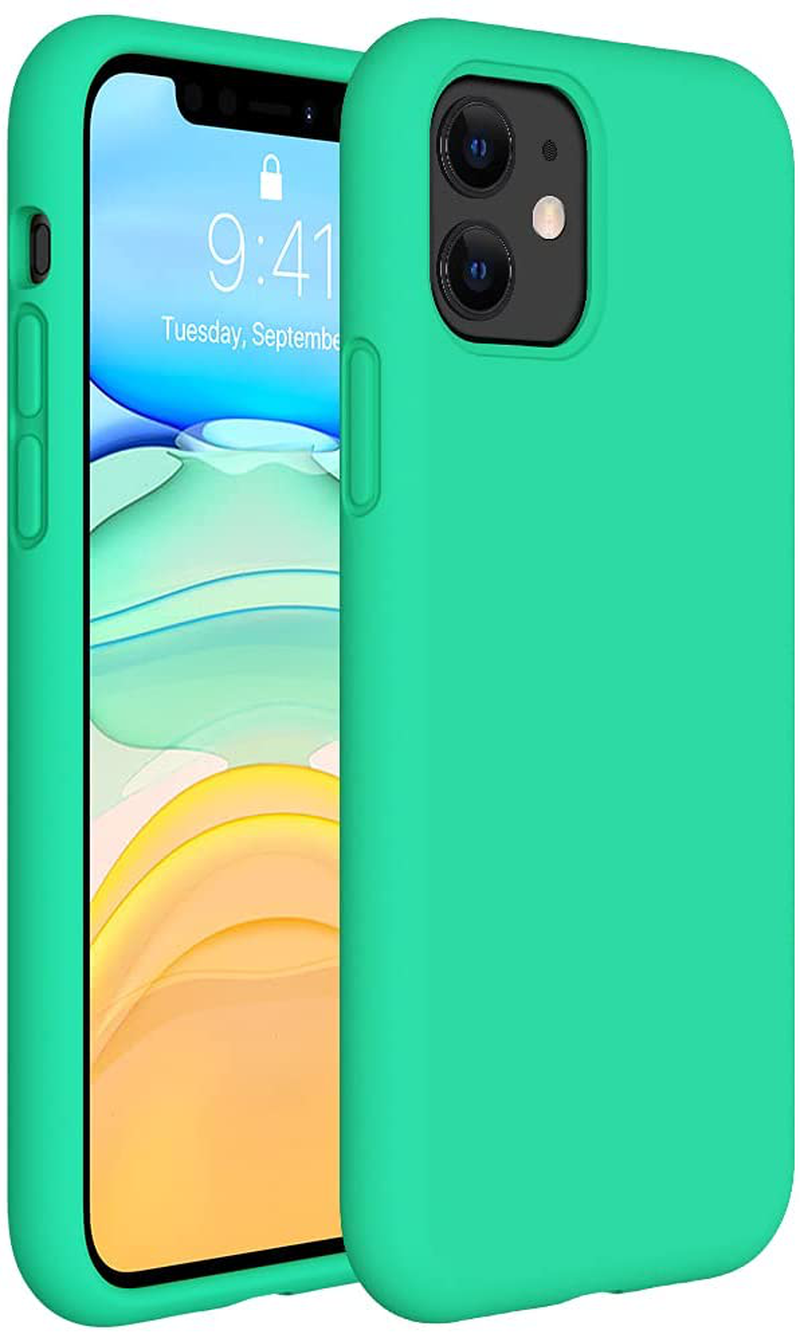 Gel Rubber Full Body Protection Cover Case Drop Protection Case Liquid Silicone Case Compatible with iPhone 11 6.1 inch