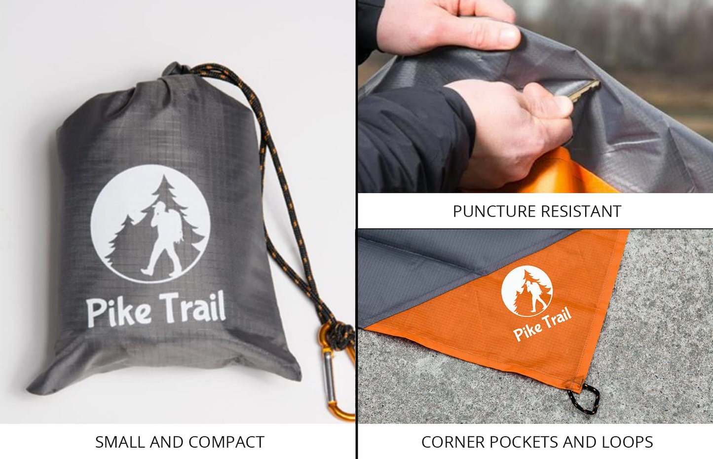 Pocket Blanket -Compact Picnic Blanket (60"X 56") - Sand Proof Beach Blanket / 100% Waterproof Ground Cover. Great Outdoor Blanket for Hiking, Camping, Picnics, Travel and Beach Trips!