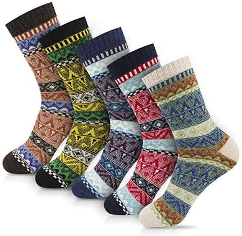 Women Socks Winter Women Socks Warm Thick Soft Wool Socks Christmas Gift Socks for Women Cozy Crew Socks