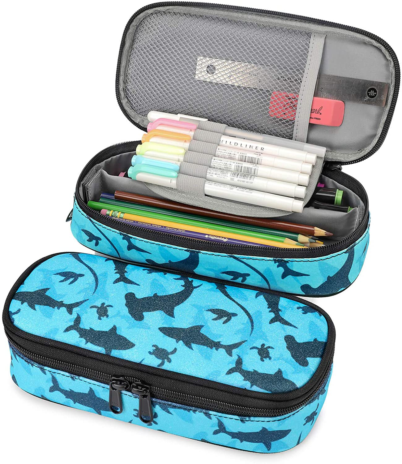 Pencil Case for Kids Glitter Little Girls Pen Pouch