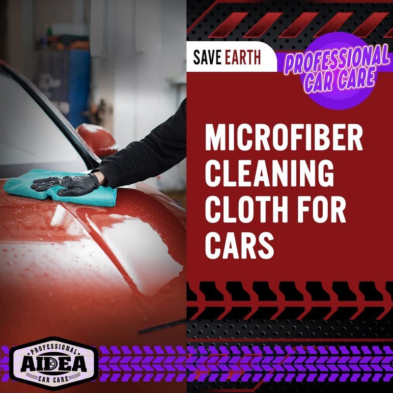 50 Pack Microfiber Cleaning Cloths - Lint Free & Absorbent (12in.x12in.)