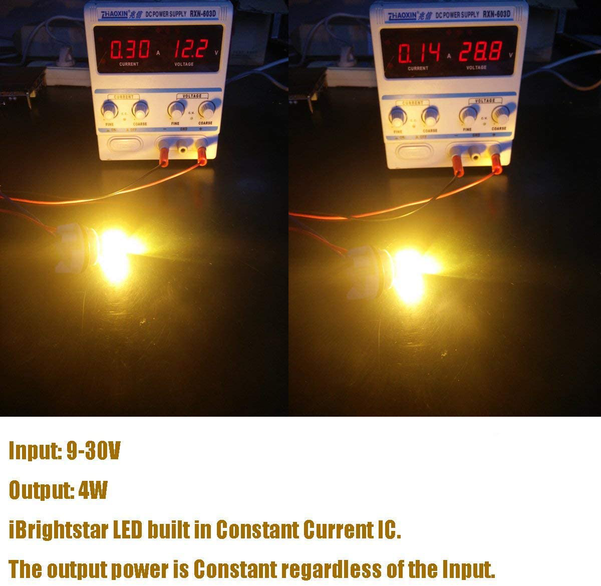 iBrightstar Newest 9-30V Super Bright Low Power 1157 2057 2357 7528 BAY15D LED Bulbs with Projector replacement for Turn Signal Lights and Brake Lights