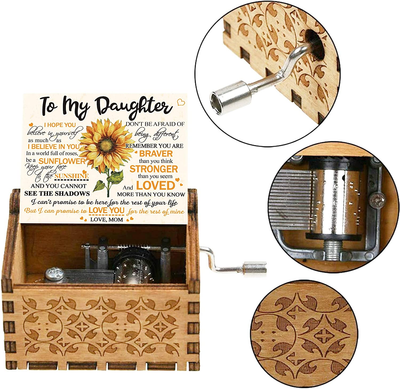 Engraved Color Music Box - Gift for Daughter from Mom - Don T Be Afraid of Being Different (Mb-370-Momdau) Christmas Gift Ideas for Her