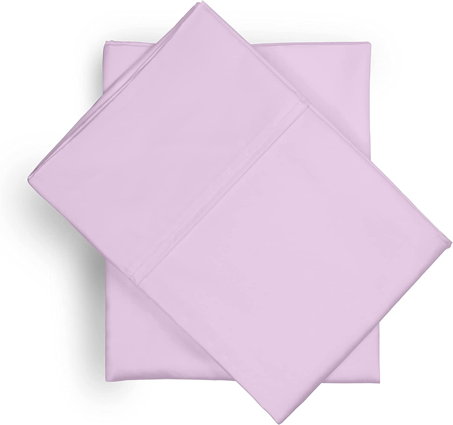 Luxury 1000 Thread Count 100% Egyptian Cotton 2 Pc Standard Pillow Case Set, Sateen Weave, Single Ply Yarns, Luxury Hotel Collection, 4" Hem Stitched