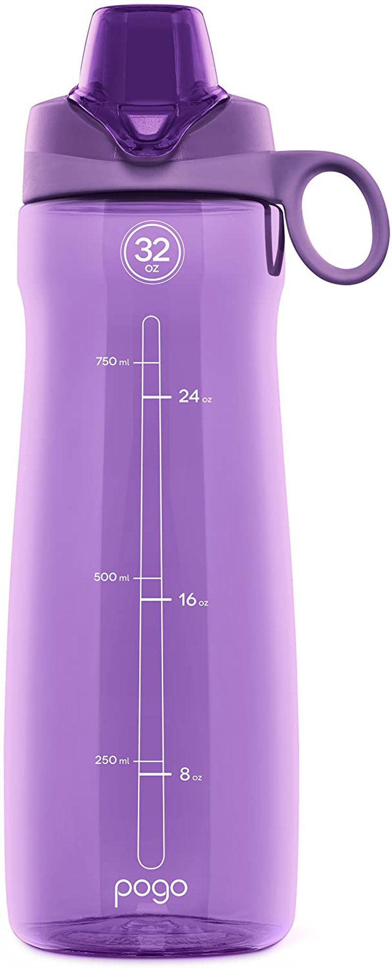 Pogo BPA-Free Plastic Water Bottle with Chug Lid, Teal, 40 oz