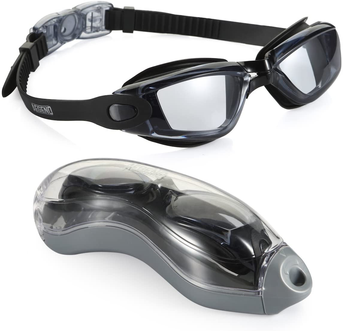 Aegend Swim Goggles, Swimming Goggles No Leaking Anti Fog Adult Men Women Youth