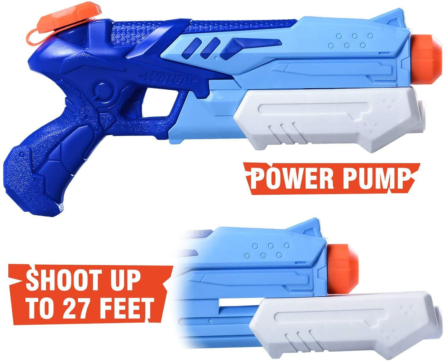 HITOP Water Guns for Kids Super Squirt Guns Water Soaker Blaster 300CC Toys Gifts for Boys Girls Children Summer Swimming Pool Beach Sand Outdoor Water Fighting Play Toys
