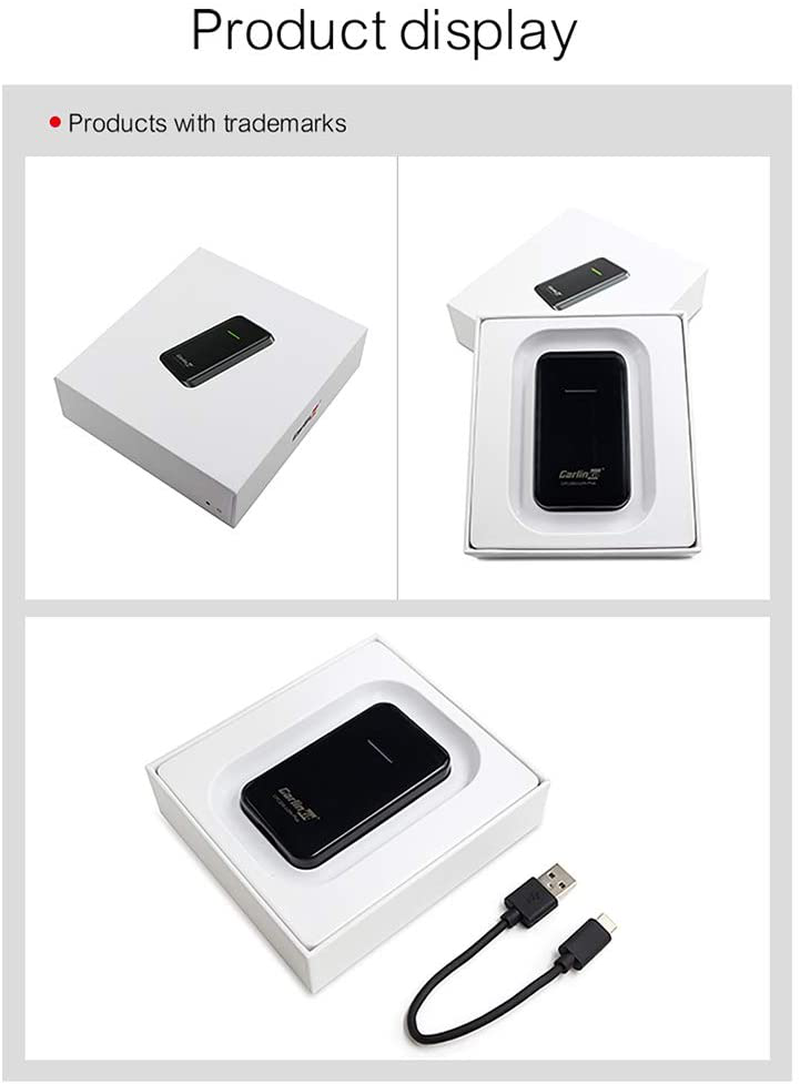 CarlinKit 2.0 Wireless CarPlay Adapter USB for Factory Wired CarPlay Cars Wireless CarPlay Dongle Convert Wired to Wireless CarPlay