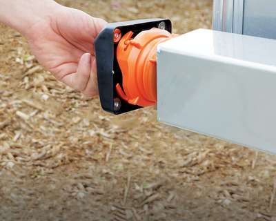 Camco 4-in-1 Magnetic Bumper Cap with Lug Fitting End - Fits Standard RV 4" Square Bumpers, Features Small Holes to Increase Airflow and Block Insects