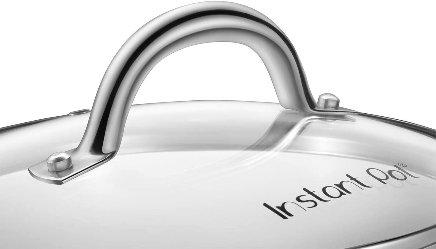 Instant Pot Tempered Glass Lid, 10" Stainless Steel (8 Qt/ 8L model)