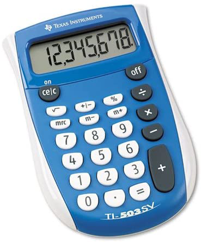 Texas Instruments TI-503 SV 503SV/FBL/2L1 Standard Function Calculator (12 Pack)