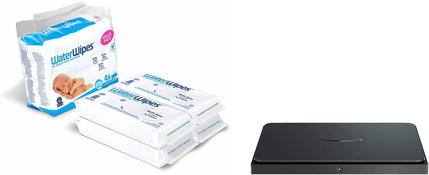 Baby Wipes, WaterWipes Sensitive Baby Diaper Wipes, 99.9% Water, Unscented & Hypoallergenic