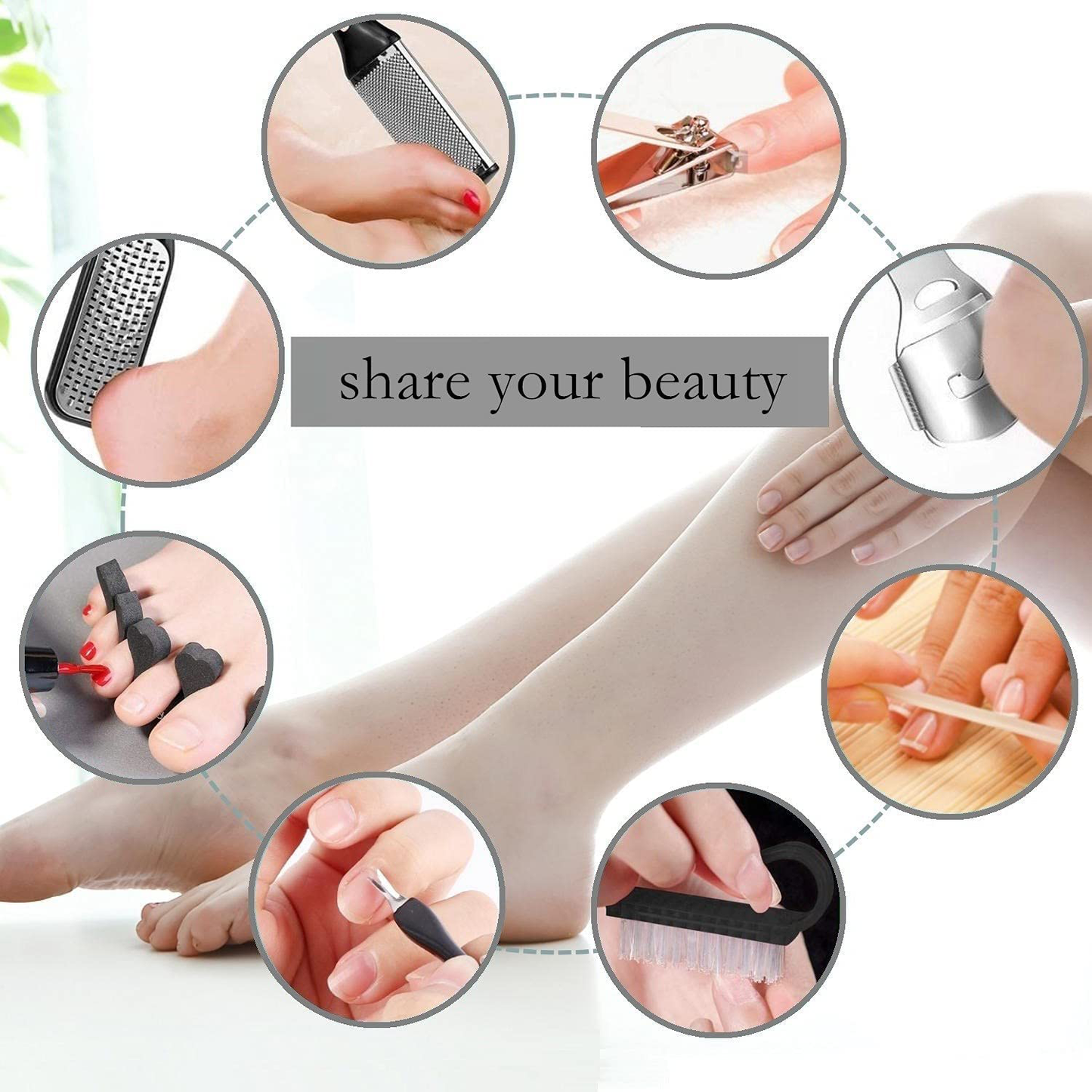 Electric Callus Remover for Feet with Rechargeable Waterproof 22 in 1 Professional Pedicure Kit,Foot Care Tools Wet & Dry Foot File for Dead Skin&Cracked Heel or Rough Hand with 3 Roller Heads 2 Speed