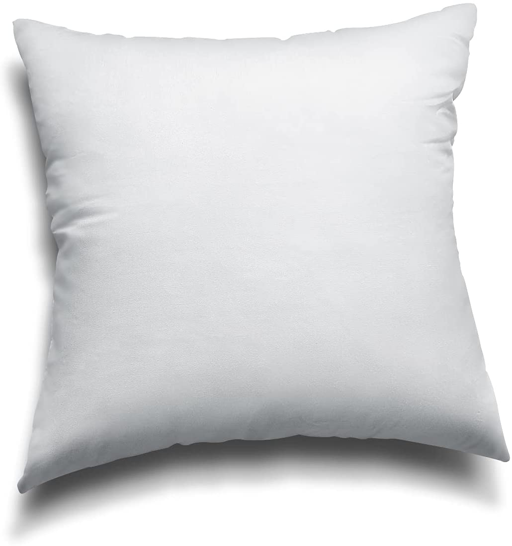 EDOW Throw Pillow Inserts, Set of 2 Lightweight Down Alternative Polyester Pillow, Couch Cushion, Sham Stuffer, Machine Washable