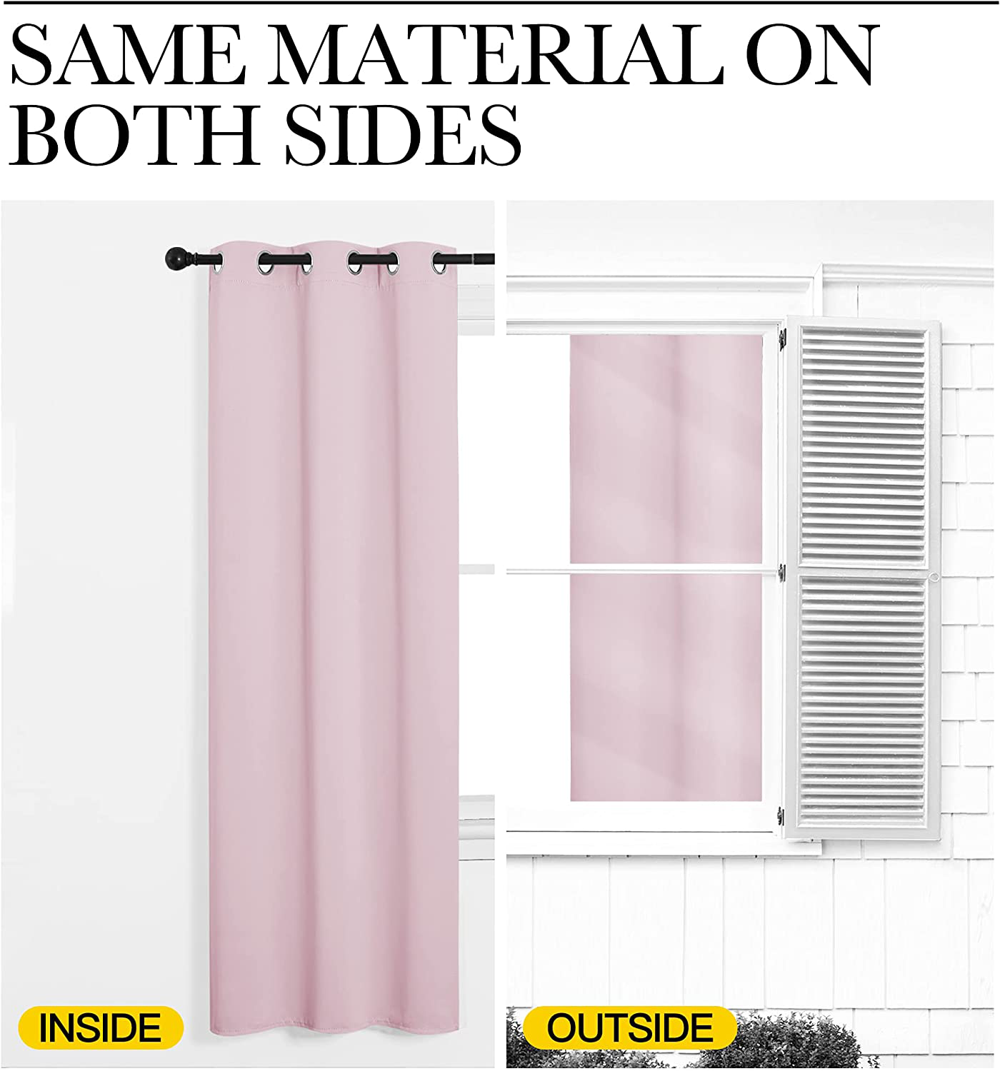 NICETOWN Window Treatment Energy Saving Thermal Insulated Solid Grommet Blackout Curtains/Drapes for Living Room (Royal Blue, 1 Pair, 42 by 84-Inch)