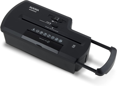 8-Sheet Strip-Cut Professional Shredder for Paper, Cd, Credit Card without Wastebasket