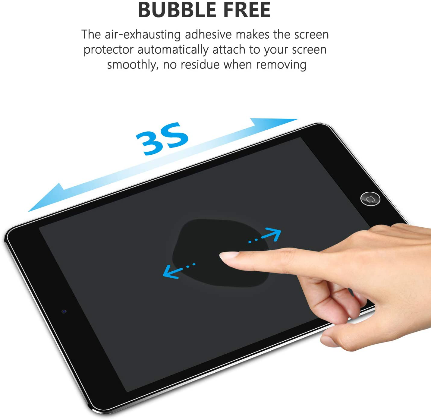 SPARIN 2 Pack Screen Protector Compatible with iPad 6th Generation/iPad Pro 9.7, Tempered Glass Screen Protector