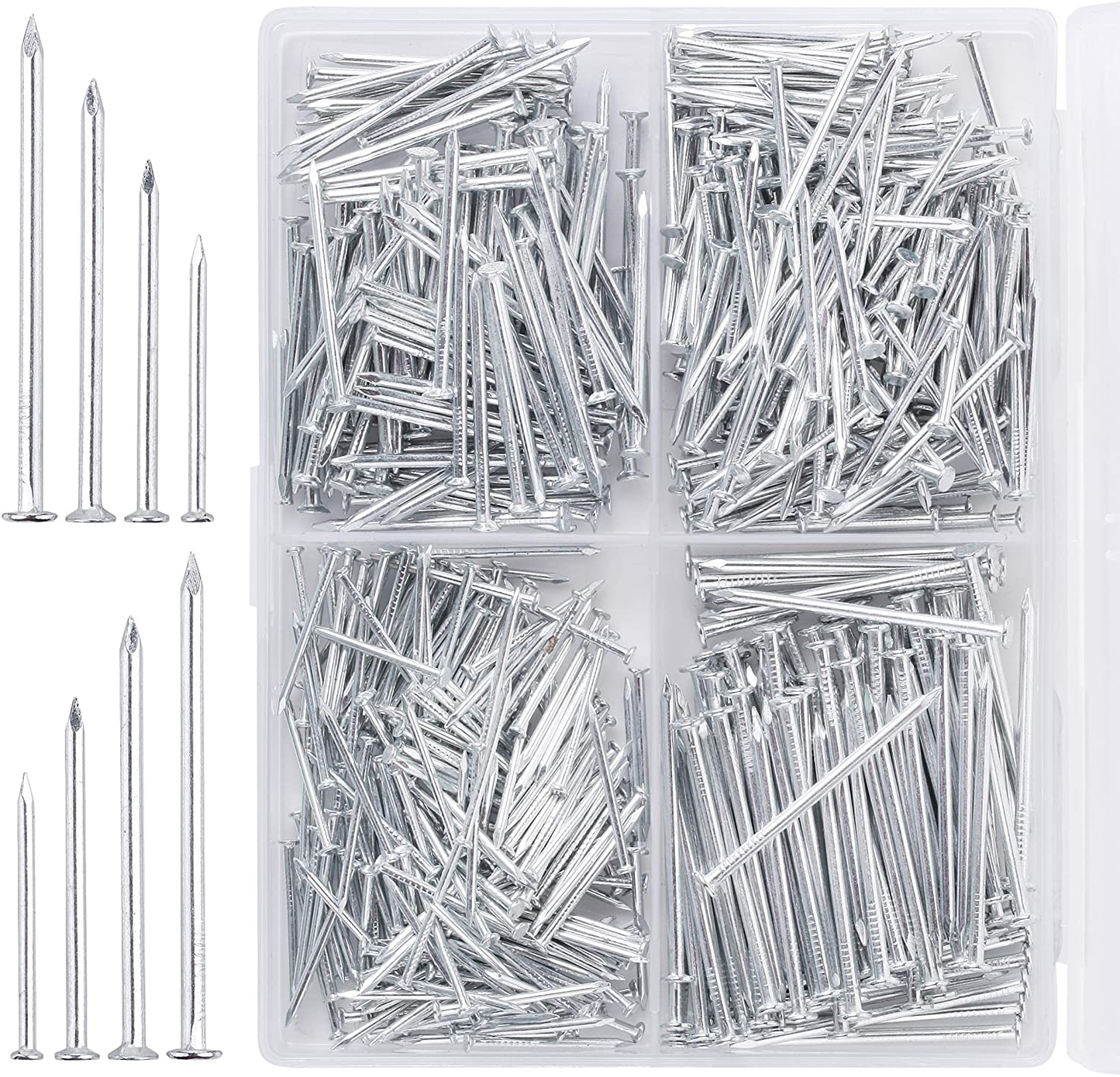 Mr. Pen- Nail Assortment Kit, 600pc, Small Nails, Nails, Nails for Hanging Pictures, Picture Hanging Nails, Finishing Nails, Hanging Nails, Picture Nails, Wall Nails for Hanging, Pin Nails