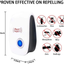 4 Pack Pest Repeller, Mice Repellent, Ant Cockroaches Mosquitoes Bed Bugs Spiders Repellent Indoor, Electronic Pest Repeller