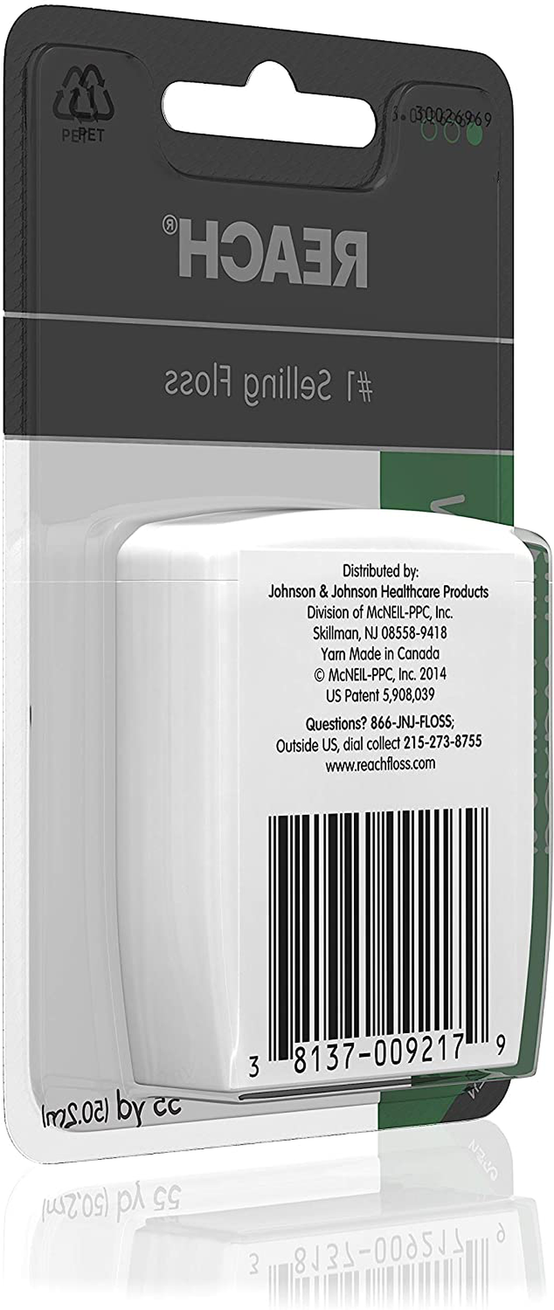 Reach Waxed Dental Floss, Mint, Mint, Mint, 1 Count