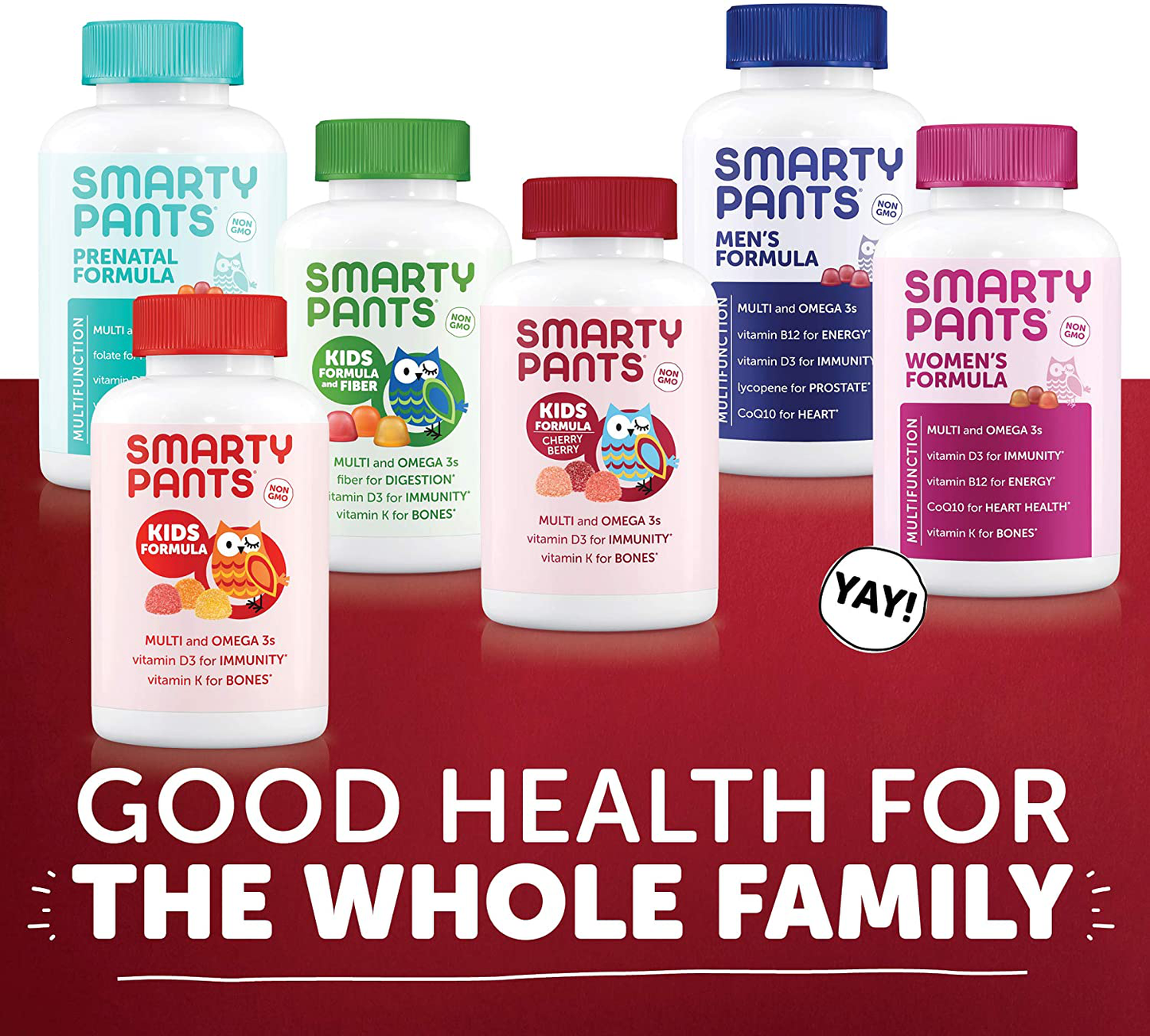 SmartyPants Kids Formula Daily Gummy Multivitamin: Vitamin C, D3, and Zinc for Immunity, Gluten Free, Omega 3 Fish Oil, Vitamin B6, Methyl B12