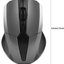 Wireless Optical Mouse for PC Computer Laptop,800-1600 DPI 6 Key Gaming Mouse with USB Receiver,Support Indows2000/Xp/Vista/Linux/7/ and MAC Operating System(Gray)