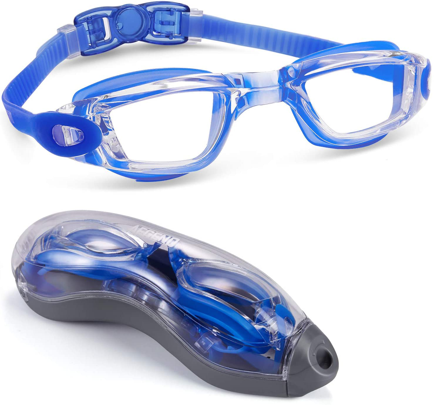 Aegend Swim Goggles, Swimming Goggles No Leaking Anti Fog Adult Men Women Youth