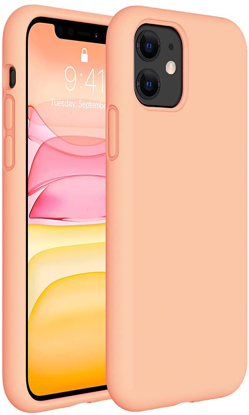 Gel Rubber Full Body Protection Cover Case Drop Protection Case Liquid Silicone Case Compatible with iPhone 11 6.1 inch